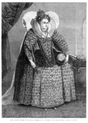 La reine Elizabeth vêtue pour l
