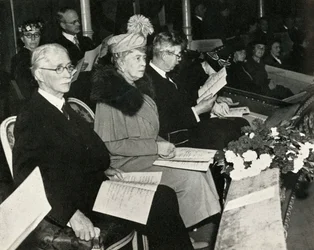 La reine Mary au concert de Thanksgiving pour la victoire, Royal Albert Hall, 1945, 1951