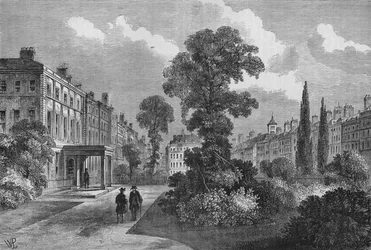 Queen Square, Bloomsbury, Londres, 1810
