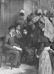 La reine Victoria conférant la Croix de Victoria aux héros de Dargai, 14 mai 1898, 1901