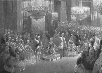 Bal costumé géorgien de la reine Victoria au palais de Buckingham, 6 janvier 1845, 1901