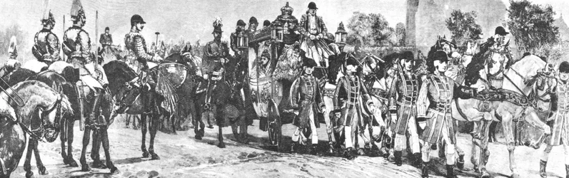 Dernière ouverture du Parlement par la reine Victoria, La procession dans le Mall, 21 janvier 1886, 1901