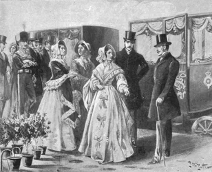 Premier voyage en train de la reine Victoria, de Slough à Paddington, 13 juin 1842, 1901