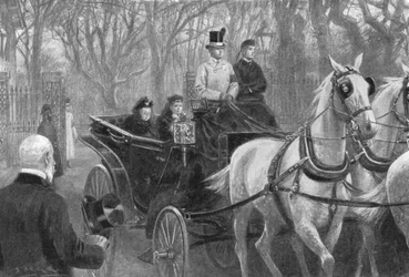 Dernière promenade de la reine Victoria, Osborne, 15 janvier 1901