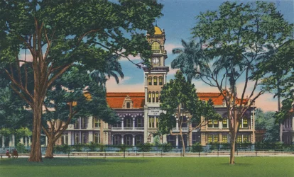 Collège Royal de la Reine, Trinidad, B.W.I., vers 1940