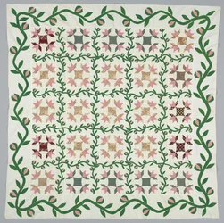 Couverture de quilt, vers 1857
