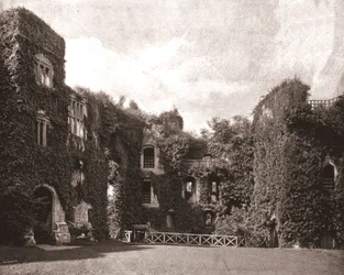 Château de Raglan, Monmouthshire, Pays de Galles, 1894
