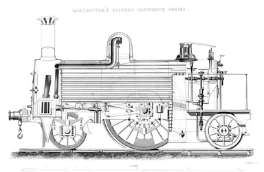 Locomotive de passagers Ramsbottoms Express, 1866