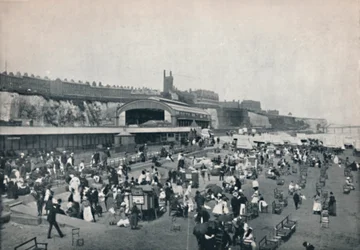 Ramsgate - Une vue animée des plages, 1895