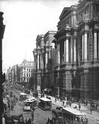 Rue Randolph, Chicago, Illinois, USA, vers 1900