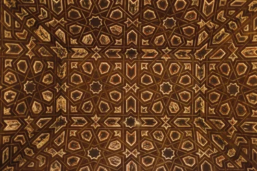 Real Alcazar de Séville - décoration de plafond, Séville, Espagne