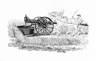 Machine à moissonner inventée par James Smith de Deanston