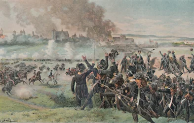 Réapparition de Napoléon sur le champ de bataille avant Ratisbonne, 1809, 1896