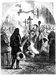 Réception de Jacques II à Dublin, 1689