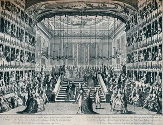 Réception du Grand-Duc et de la Grande-Duchesse de Russie au Théâtre de San Bendetto, 1902