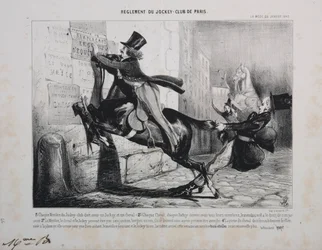Règlement du Jockey Club de Paris: Chaque membre du Jockey Club doit avoir un Jockey..., 1800s
