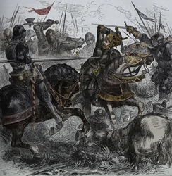 Richard III à Bosworth, 22 août 1485, vers 1880