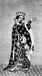 Richard II et son père, le Prince Noir, XIVe siècle, 1910