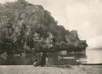 Scène de rivière - La deuxième défilé, près de Bhamo