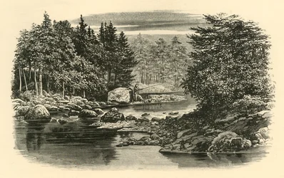 Scène de rivière, Langdale, vers 1890