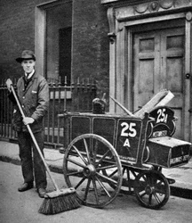 Balayeur de rue, Londres, 1926-1927