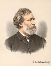 Robert Browning, poète et dramaturge anglais, vers 1880