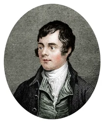 Robert Burns, poète écossais, 1877