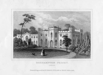 Roehampton Priory, Surrey, milieu du 19ème siècle
