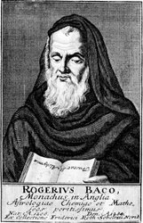 Roger Bacon, scientifique expérimental anglais, philosophe et frère franciscain