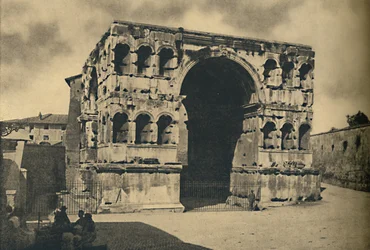 Rome - Arc de Janus Quadrifrons dans le Forum Boarium, 1910