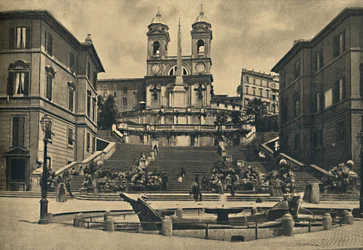 Rome - Église de la Trinité-des-Monts, 1910
