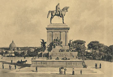 Rome - Colline du Janicule - Monument à Garibaldi, par Emilio Gallori, 1895, 1910