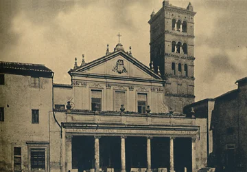 Rome - Église Sainte-Cécile par Bramante dans les cloîtres de S. Pietro in Montorio