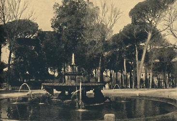 Rome - Villa Borghese - Fontaine des chevaux de mer, 1910