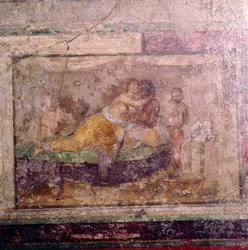 Peinture murale romaine, à Rome, 1er siècle