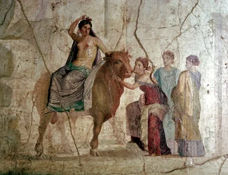 Peinture murale romaine du Viol de l