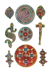 Ornements émaillés romano-britanniques Musée britannique, Ier-IIe siècle, 1902