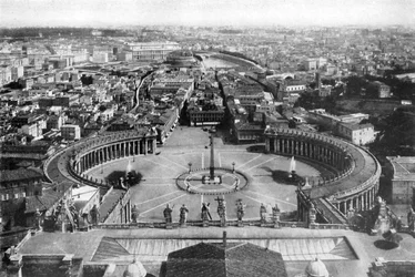 Rome vue de la coupole de Saint-Pierre, 1926