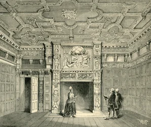 Chambre dans la maison de Sir Paul Pindar, vers 1872