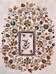 Peinture de chambre, Moravie, Tchécoslovaquie, 1928