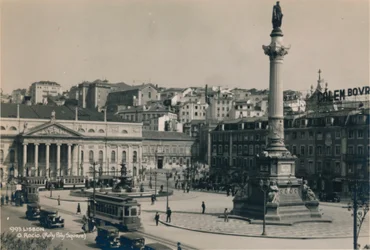 Place Rossio, Lisbonne, Portugal, 1936