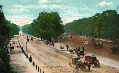Rotten Row, Hyde Park, Londres, vers 1910