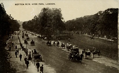 Rotten Row, Hyde Park, Londres, fin 19ème-début 20ème siècle