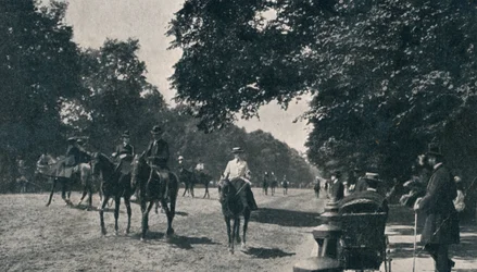 Rotten Row, Hyde Park, vers 1900