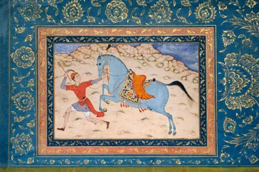 Cheval royal et coureur, 16ème-17ème siècle