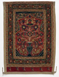 Tente ronde royale faite pour Muhammad Shah panneau mural avec un panneau B, 1834-1848