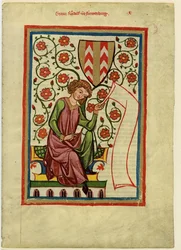 Rodolphe II de Fenis du Codex Manesse, entre 1305 et 1340