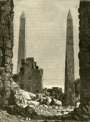 Ruines à Karnak, 1890