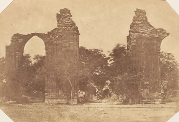 Ruines à Old Delhi, années 1850