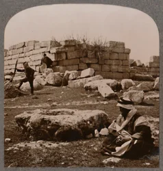 Ruines près de Machaerus, vers 1900